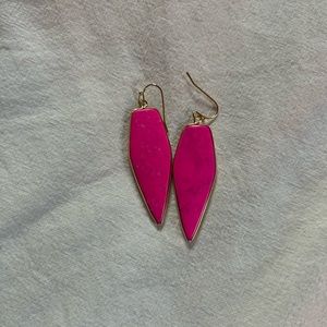 Magenta pink earrings